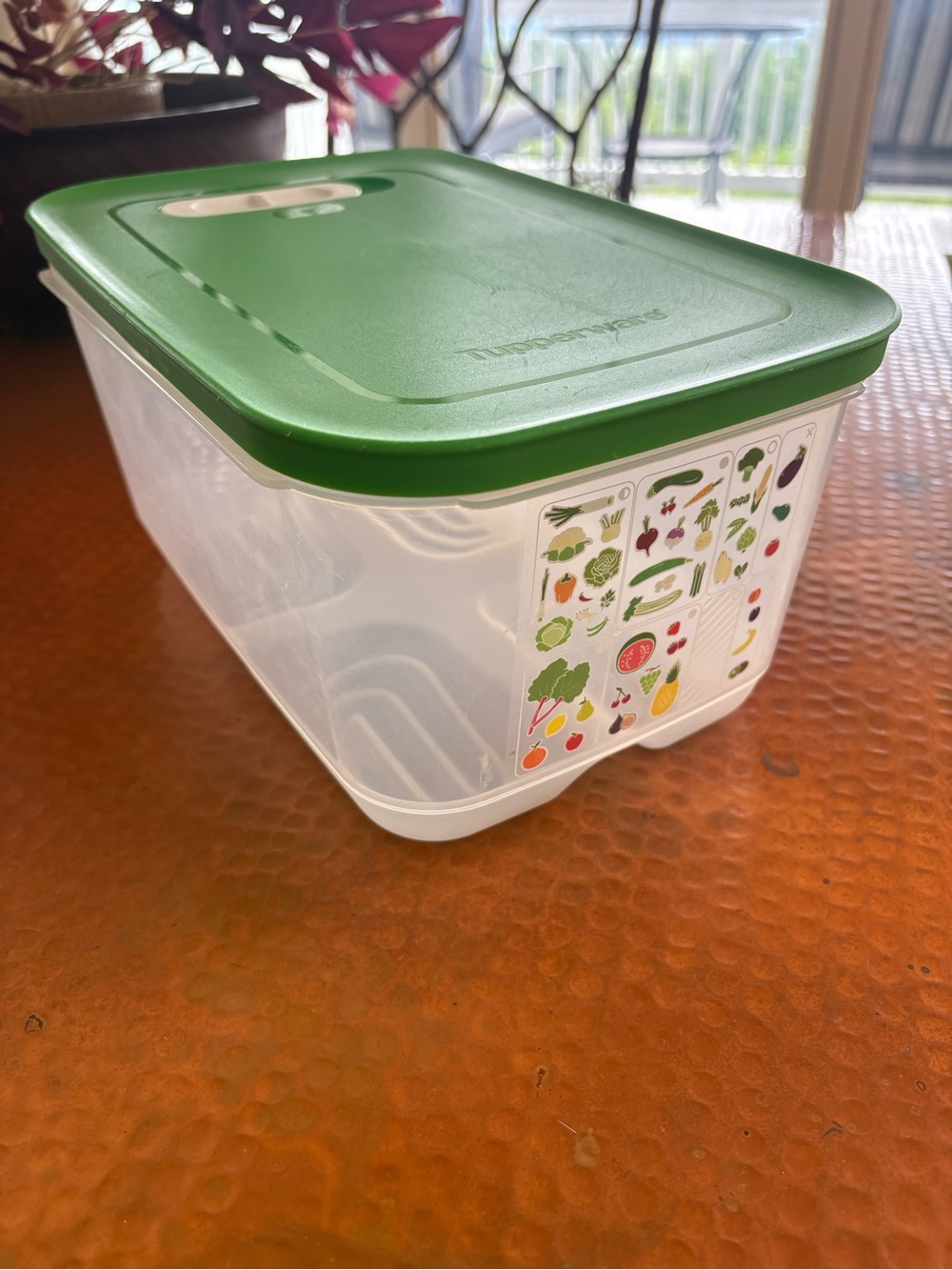 Tupperware Produce Storage Smart FridgeSmart Green Lid Food Storage Container - Picture 3 of 11